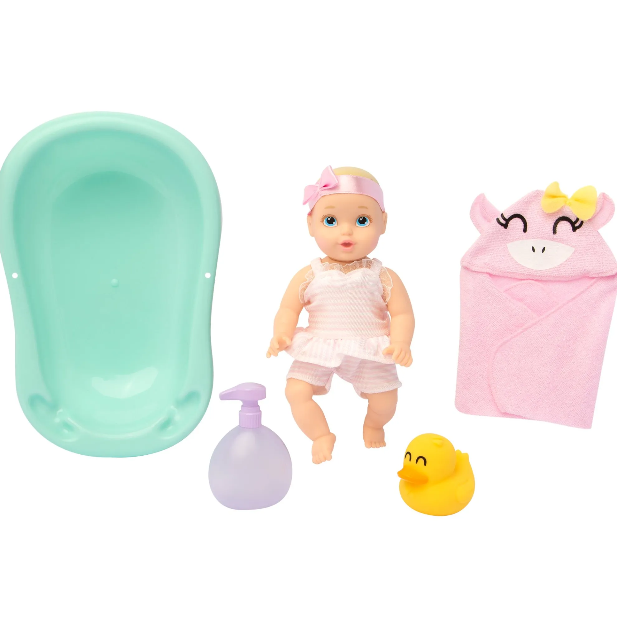 My Lil' Baby Bath Time Playset With 8-Inch Waterproof Doll