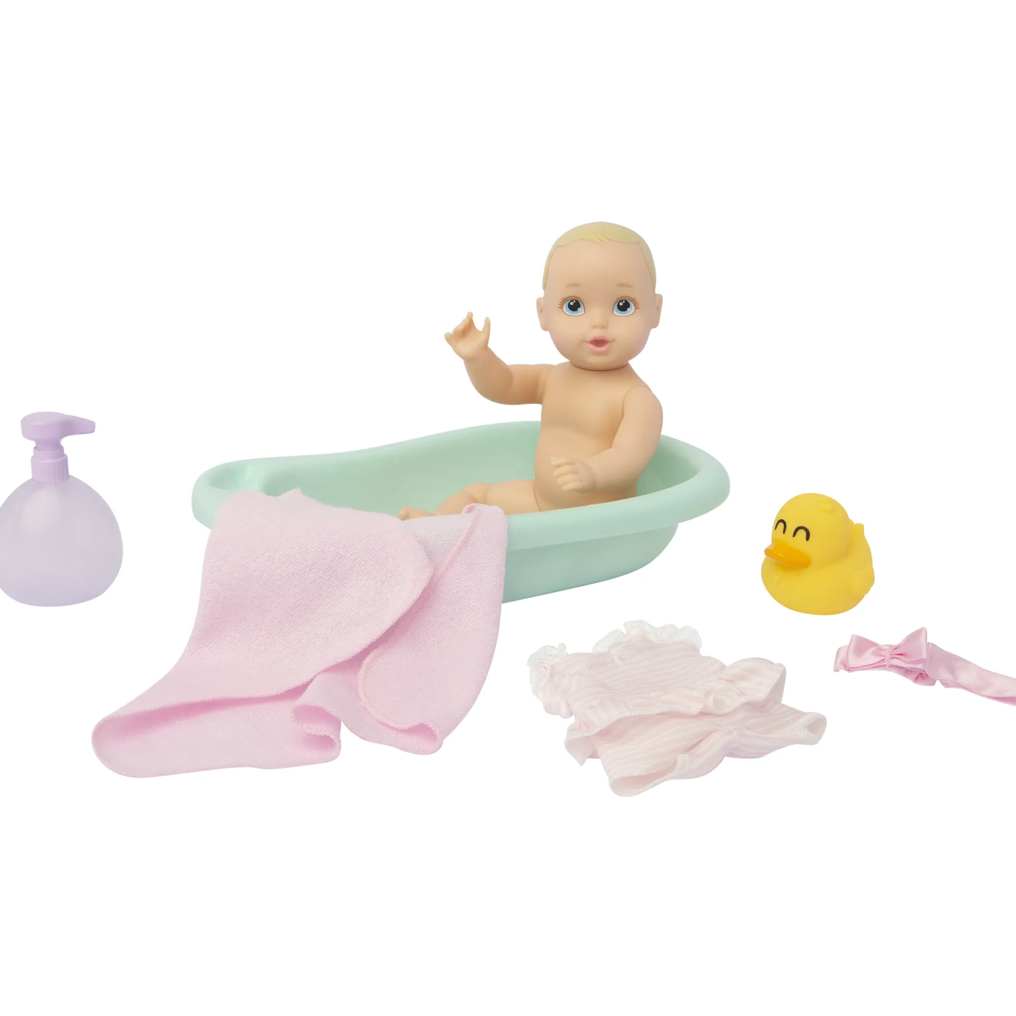 My Lil' Baby Bath Time Playset With 8-Inch Waterproof Doll