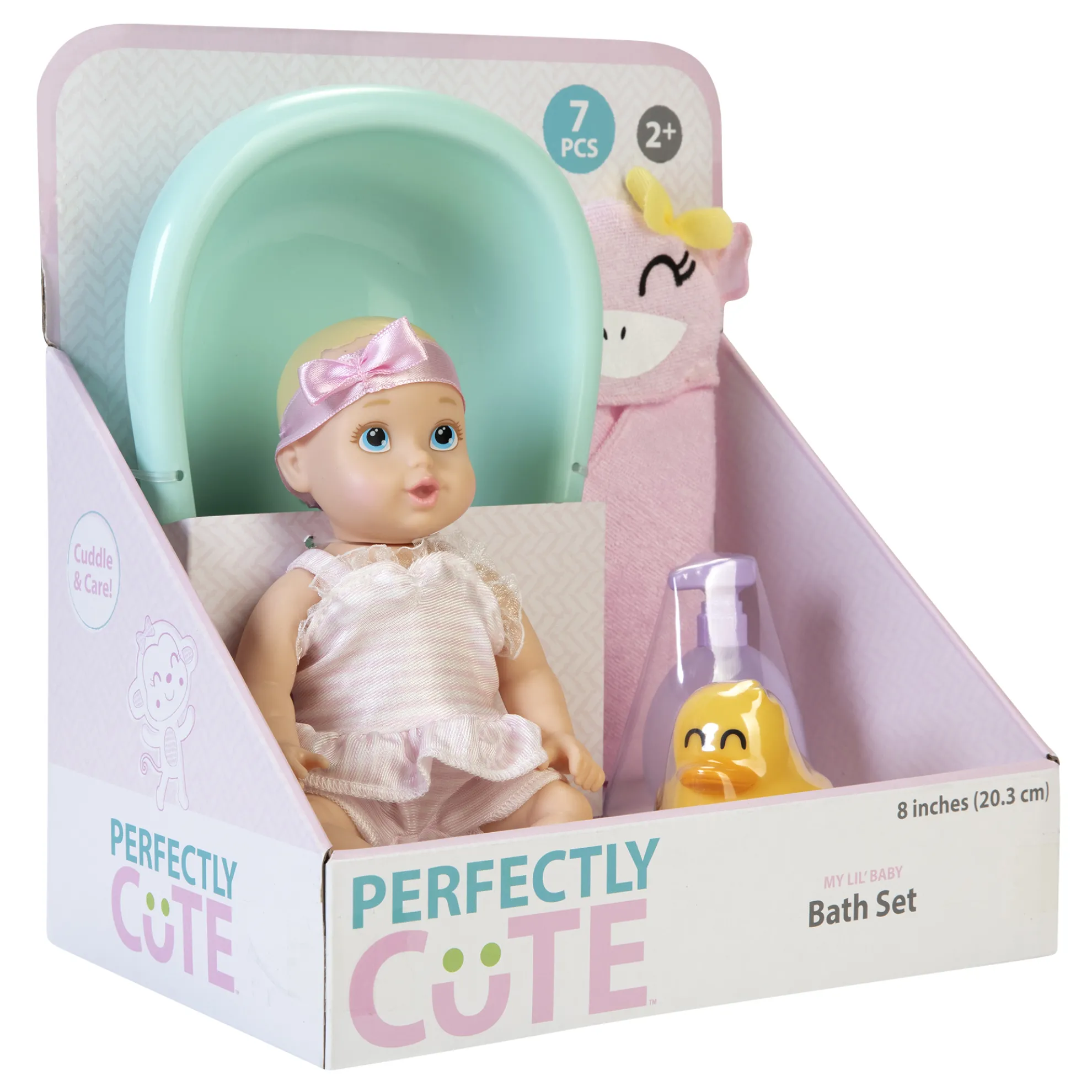 My Lil' Baby Bath Time Playset With 8-Inch Waterproof Doll