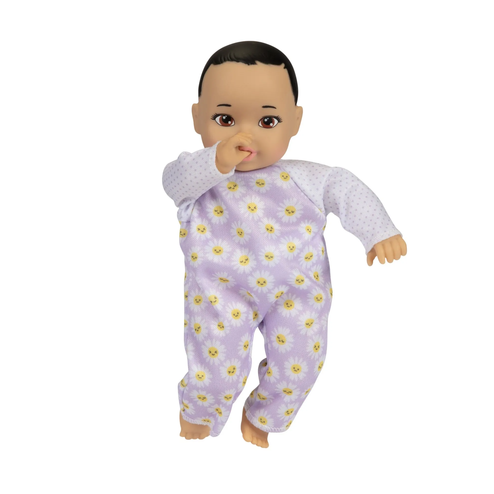 My Lil Baby 8-Inch Doll Black Hair With Brown Eyes (Outfit May Vary)