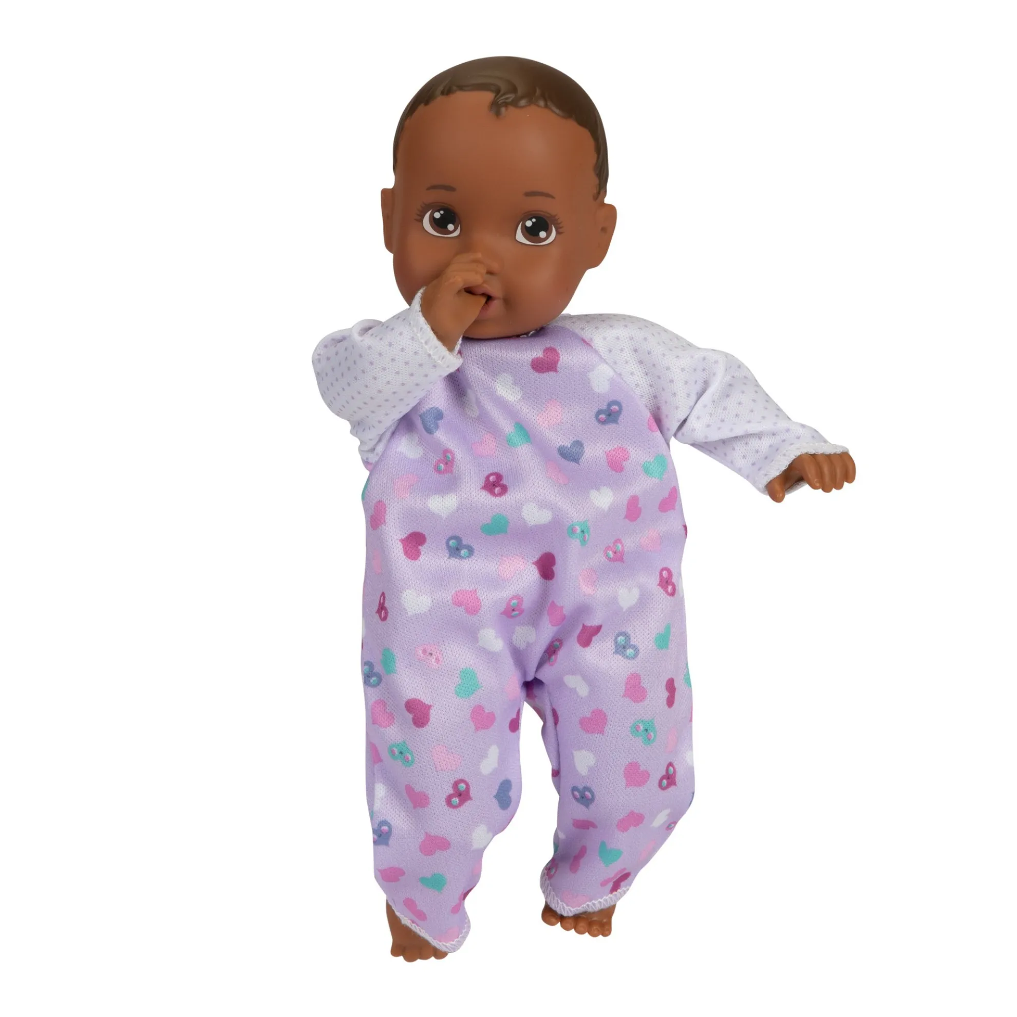 My Lil Baby 8-Inch Doll Dark Brunette With Brown Eyes (Outfit May Vary)
