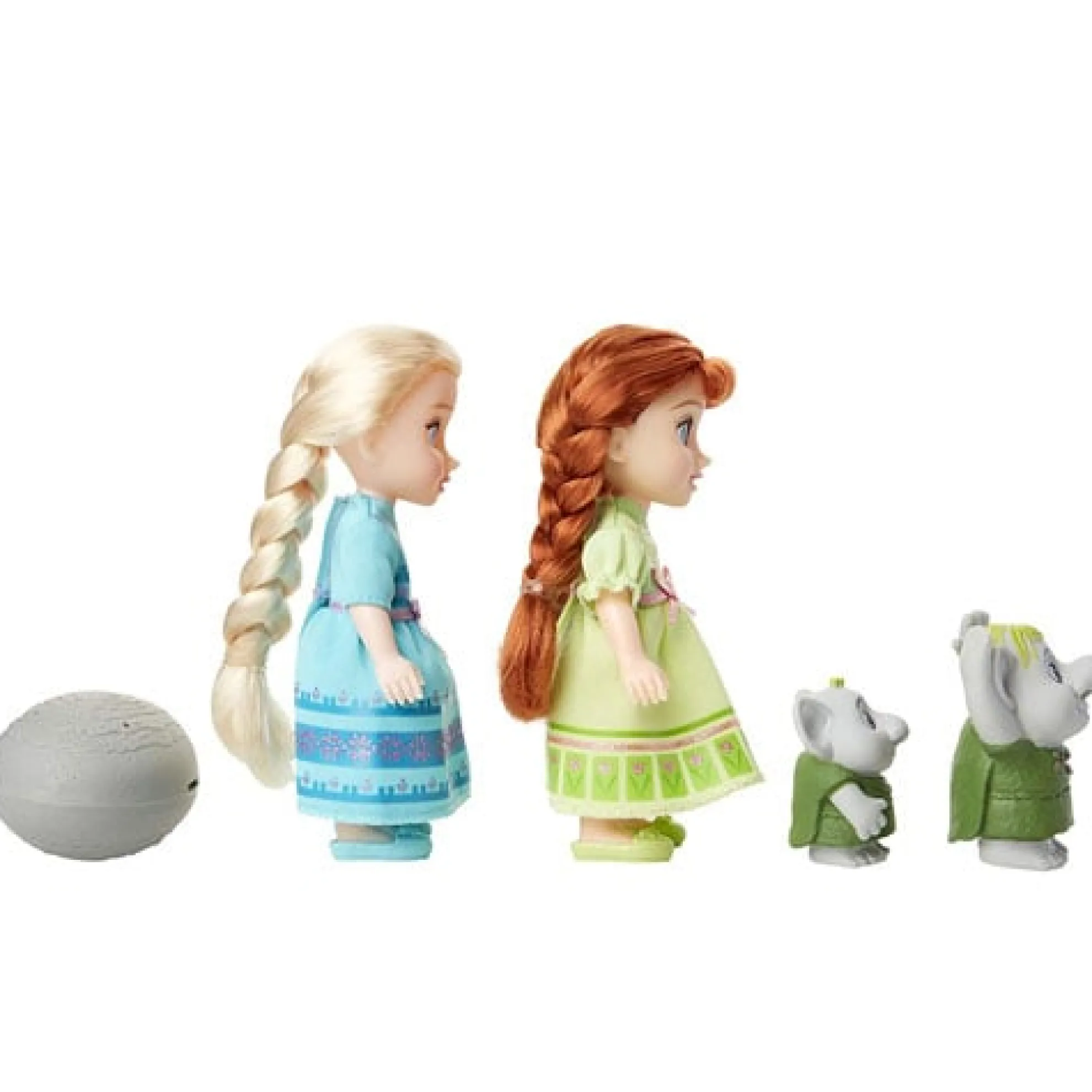 Petite Anna & Elsa Dolls With Surprise Trolls Gift Set