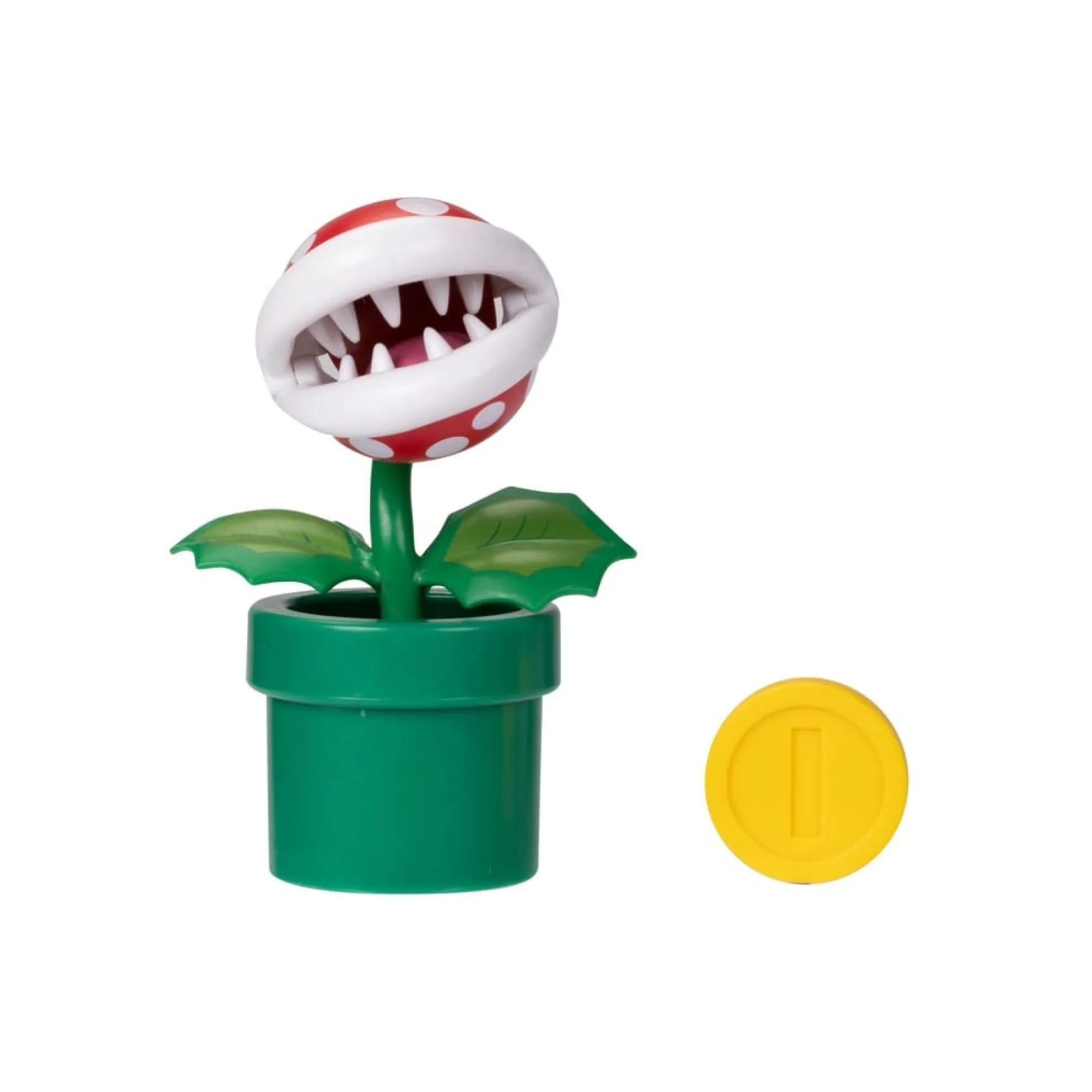 Piranha Plant With Coin 4-Inch Articulated Figure