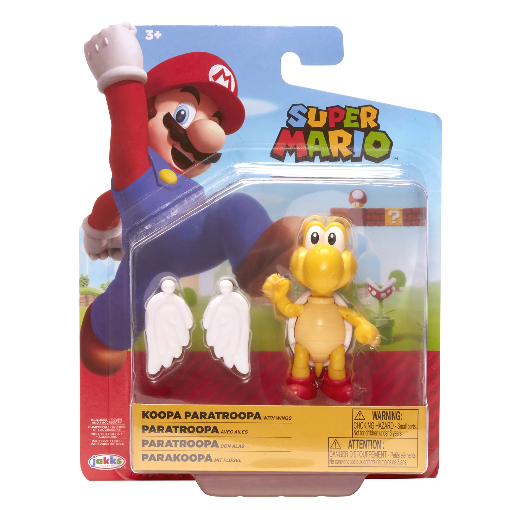 Red Koopa Troopa With Wings 4-Inch Articulated Figure