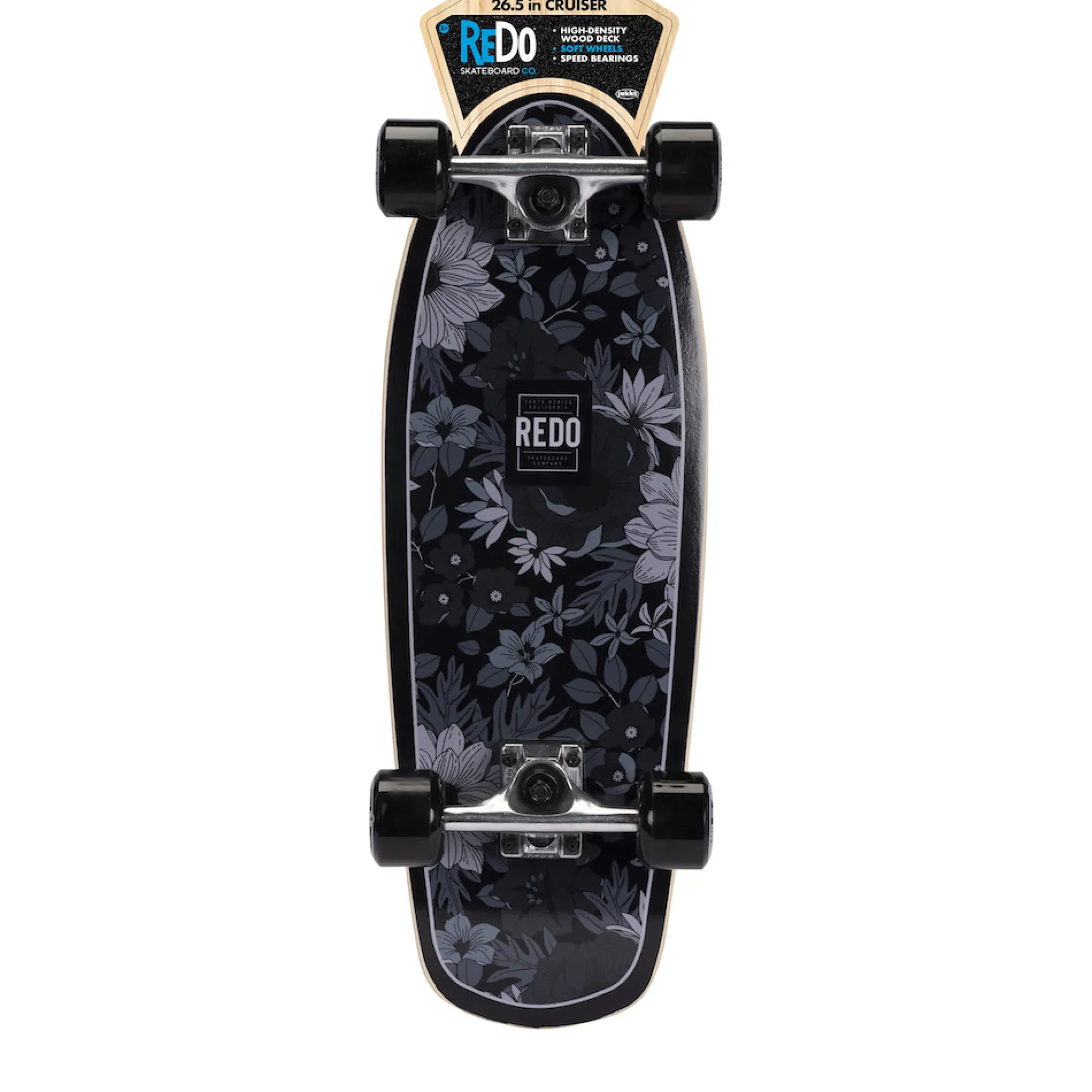 Shorty Cruiser Board (Black Floral)