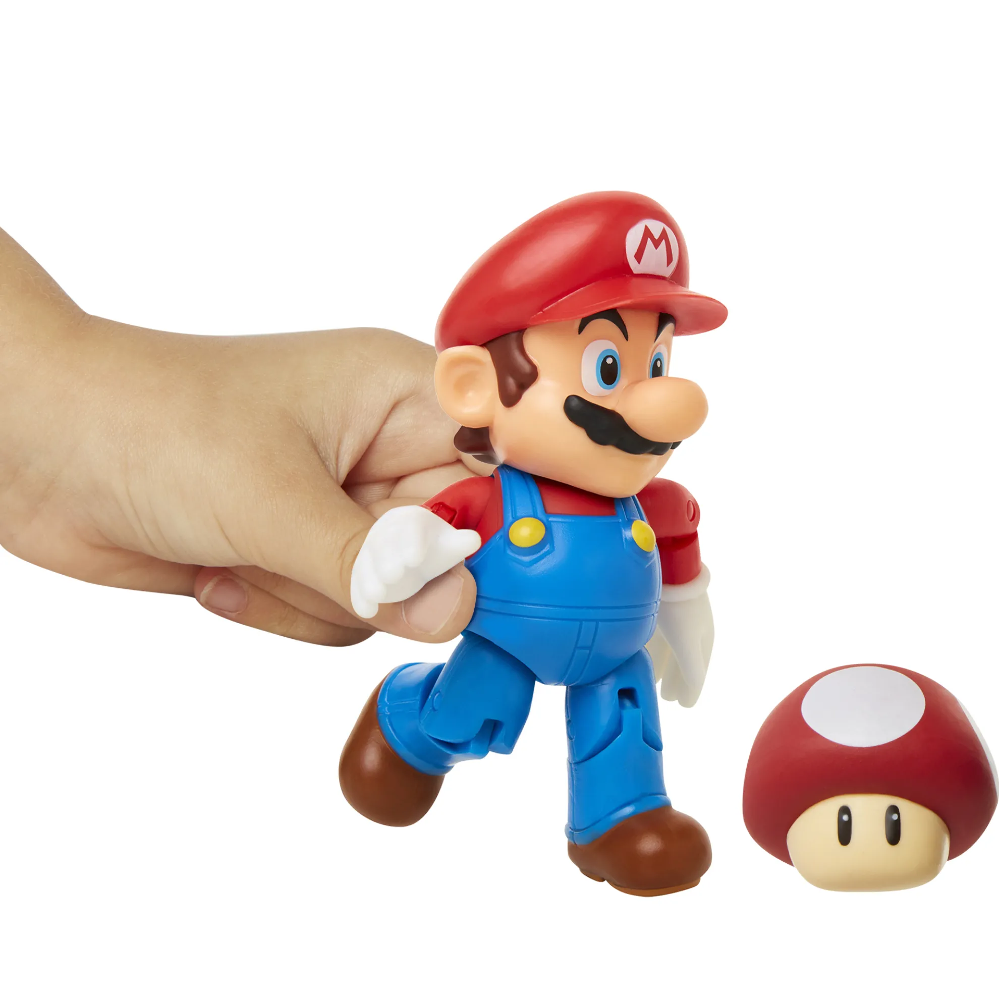 Super Mario With Red Mushroom 4-Inch Articulated Figure