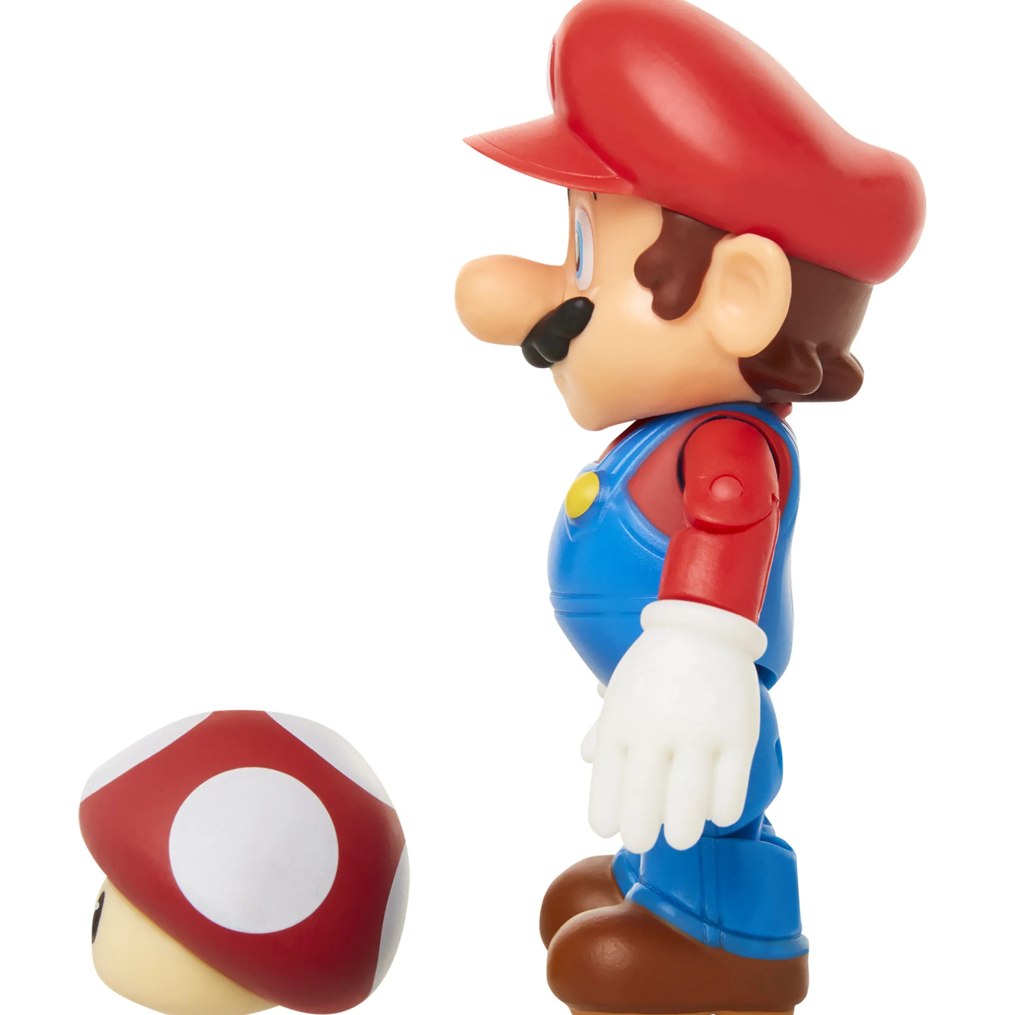 Super Mario With Red Mushroom 4-Inch Articulated Figure