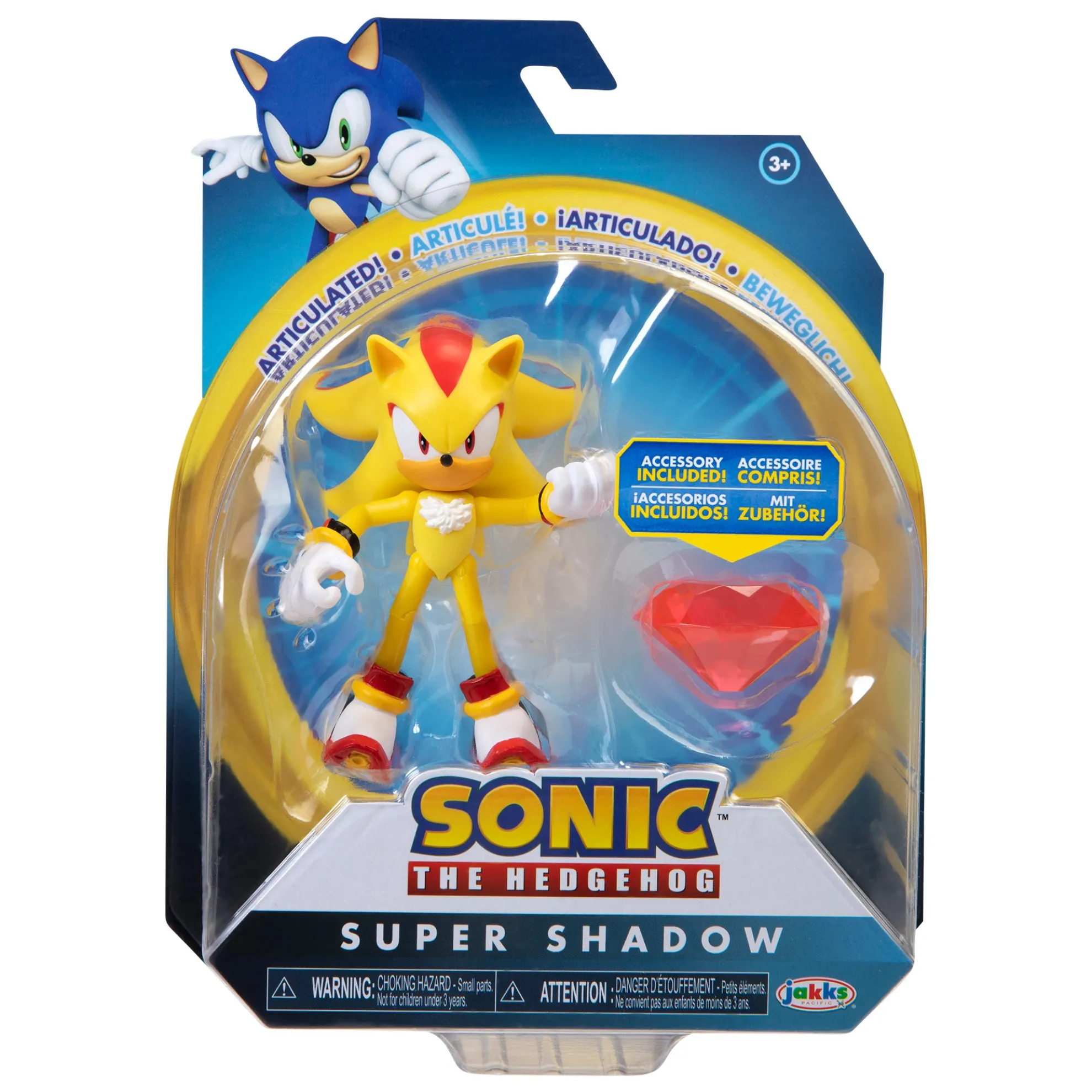 Super Shadow With Chaos Emerald 4-Inch Figure