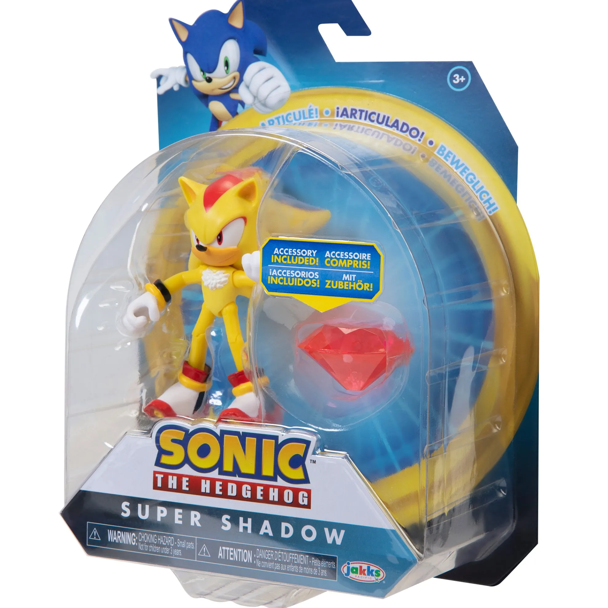 Super Shadow With Chaos Emerald 4-Inch Figure