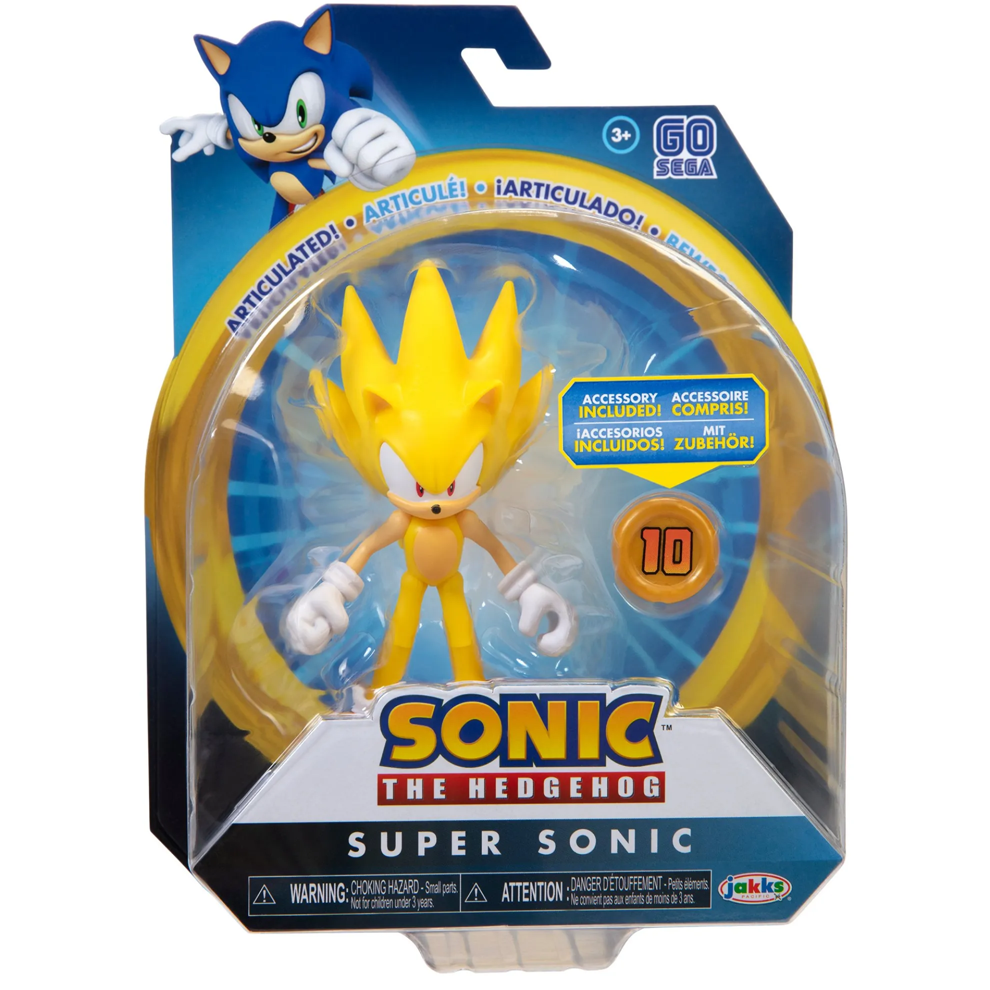 Super Sonic With Super Ring 4-Inch Figure