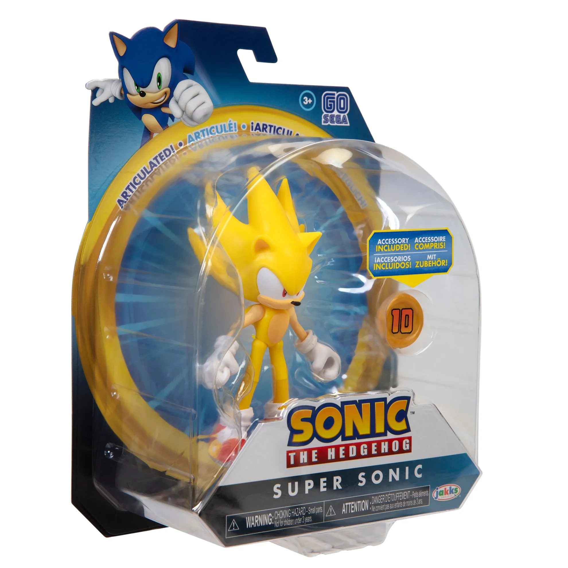 Super Sonic With Super Ring 4-Inch Figure