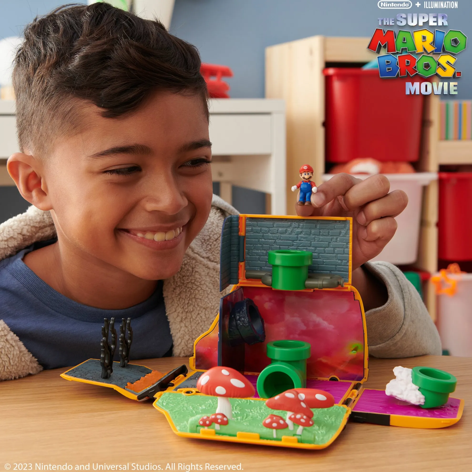 Van Playset With 1.25-Inch Mini Mario Figure